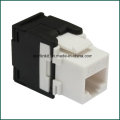 CAT6 UTP Tooless Keystone Jack 180 grados para panel de conexiones